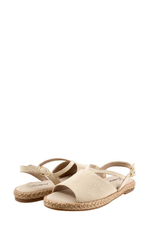 Trotters Pepper Slingback Espadrille Sandal In Natural Textile