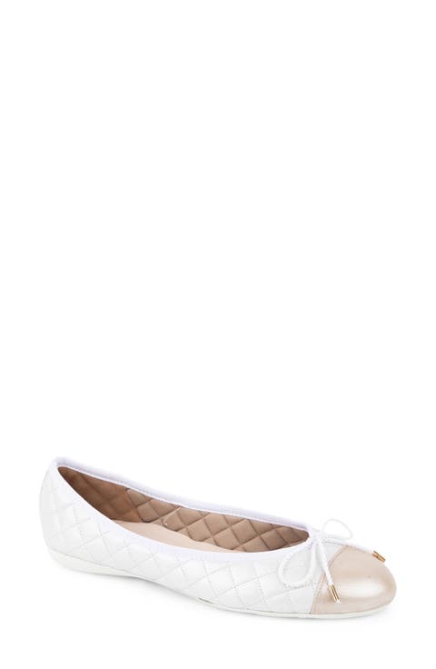 Best Cap Toe Quilted Ballet Flat (Women)