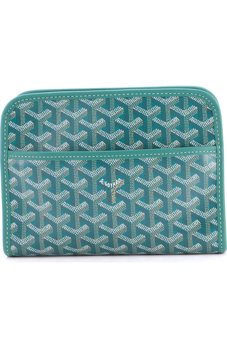 Pre-Owned Goyard Jouvence Toiletry Pouch Coated Canvas PM, Alternate, color, Green