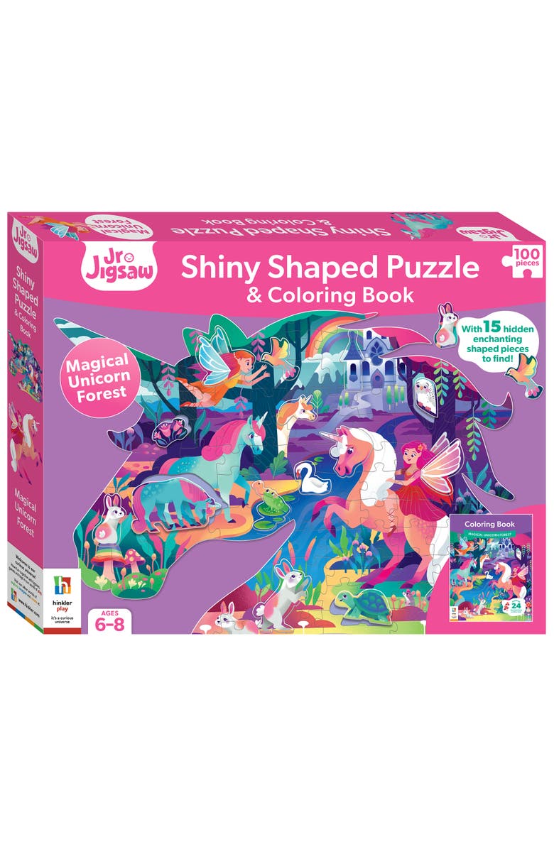 Jr. Jigsaw 100Piece Jigsaw Puzzle Magical Unicorn Forest Puzzle
Coloring Book, Main, color, Multicolored
