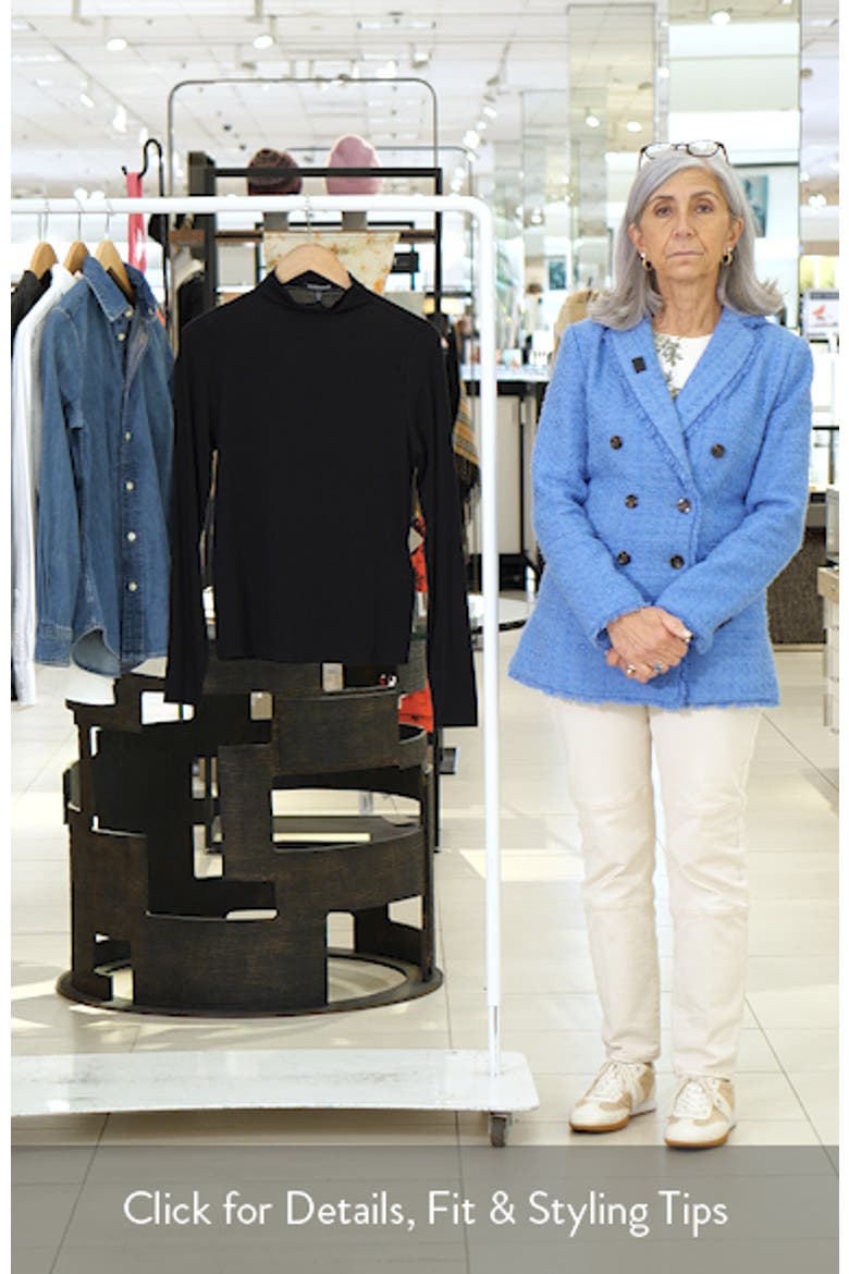 Funnel Neck Long Sleeve T-Shirt video
