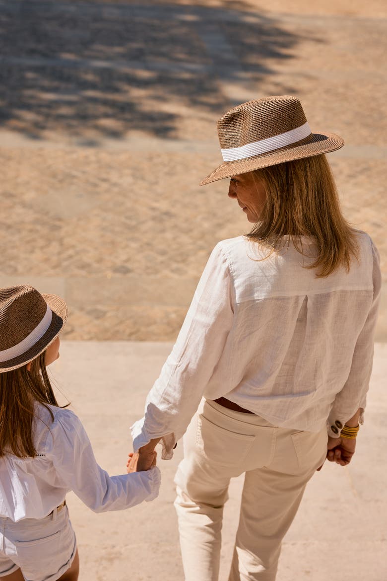 Portofino Straw Hat White, Alternate, color, White