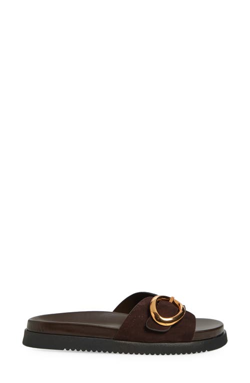 Shop Steve Madden Mandie Slide Sandal In Brown Sued