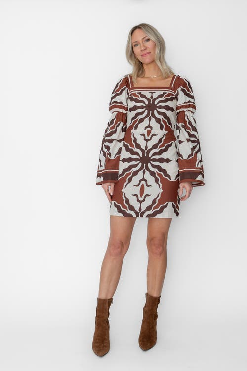 West Of Martine Mini Dress In Multi