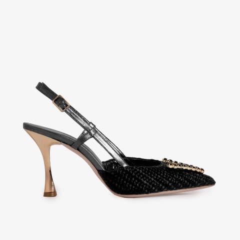 The Luna Leather Slingback Sandal