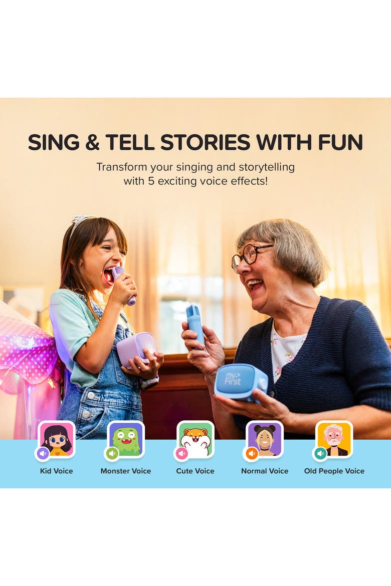 Voice 2 - Speaker and Microphone Karaoke For Kids, Alternate, color, Blue