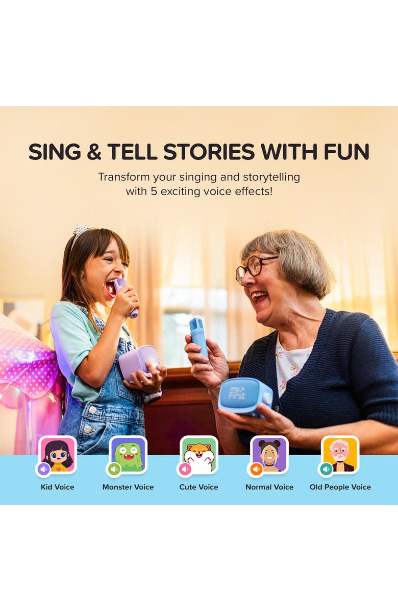 myFirst Voice 2 - Speaker and Microphone Karaoke For Kids, Alternate, color, Blue