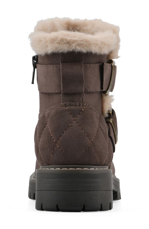 Cliffs By White Mountain Marvin Faux Fur Lined Bootie In Brown