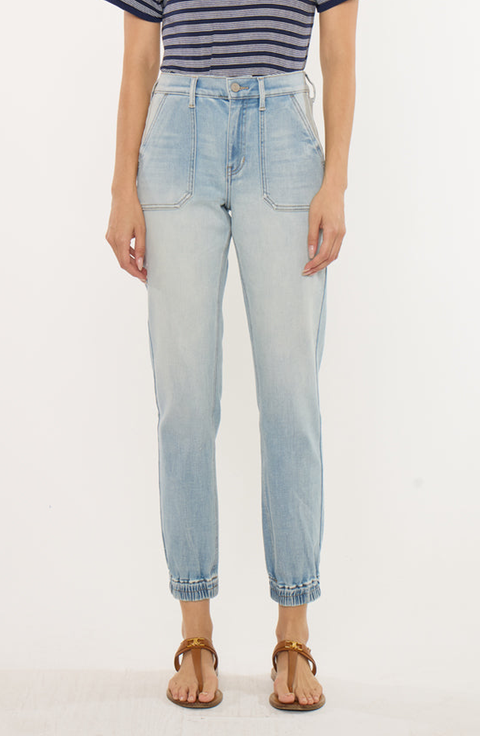 Chelly High Rise Light Wash Jogger
