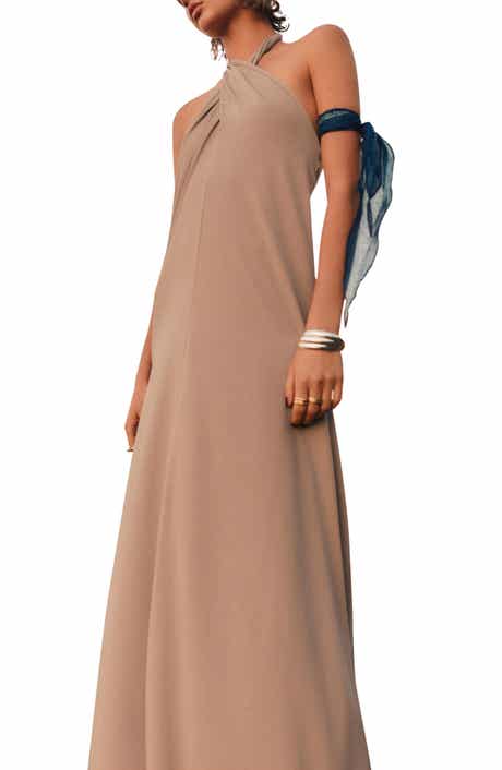 MANGO Midi Halter Dress