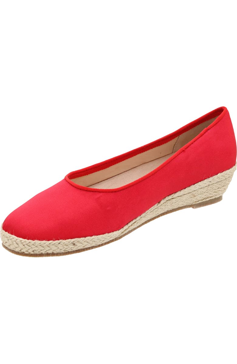 David Tate Stroll Espadrille Flat, Alternate, color, Red Fabric