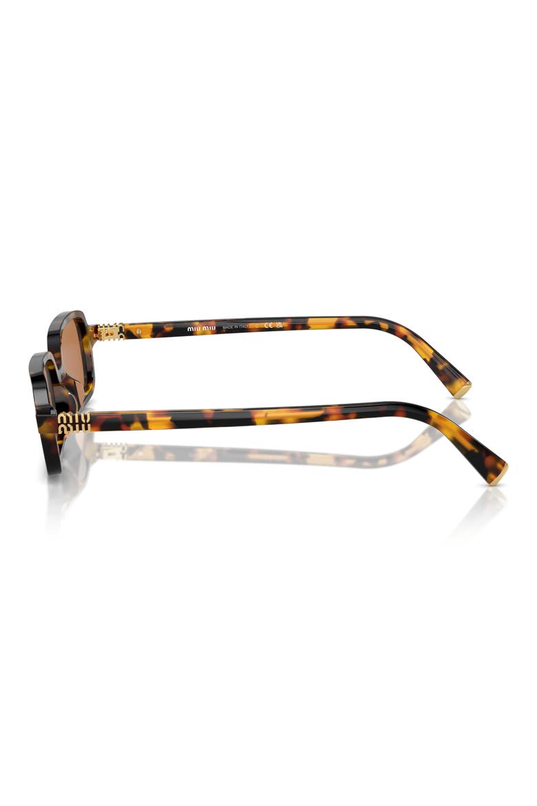 52mm Rectangular Sunglasses, Alternate, color, BLOND HAVANA