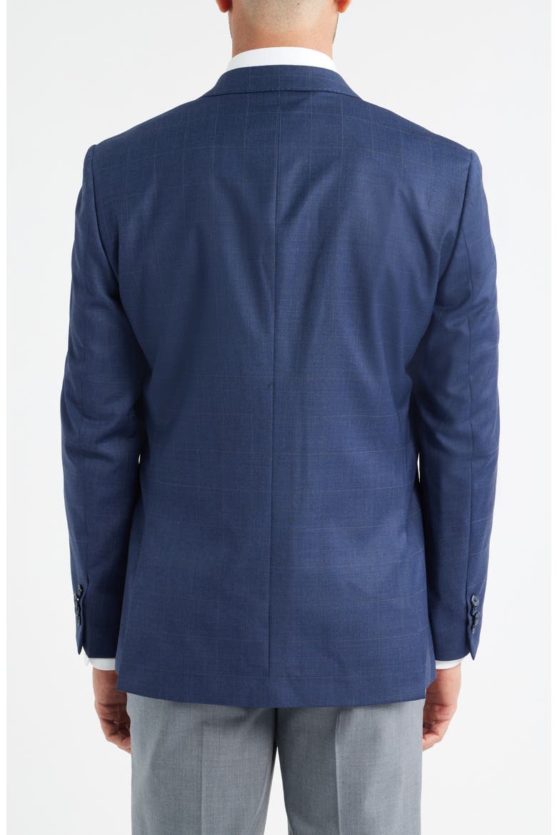 Navy Windowpane Check Wool Blend Suit Jacket, Alternate, color, NAVY