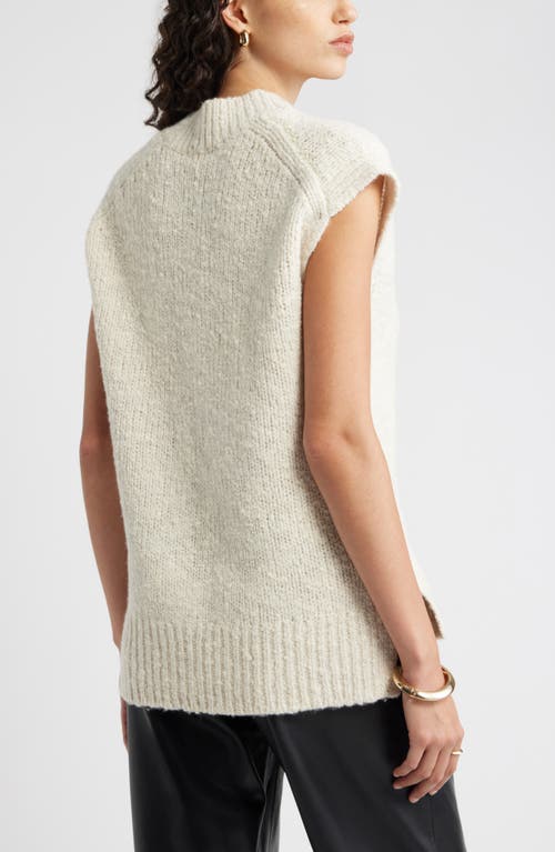 Nordstrom Merino Wool Blend V-neck Sweater Vest In Neutral