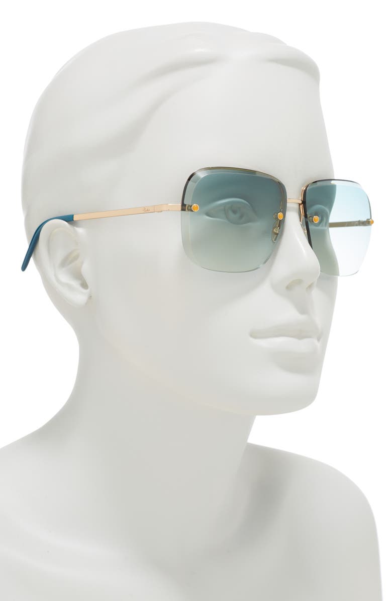 Pomellato 57mm Square Sunglasses, Alternate, color, 