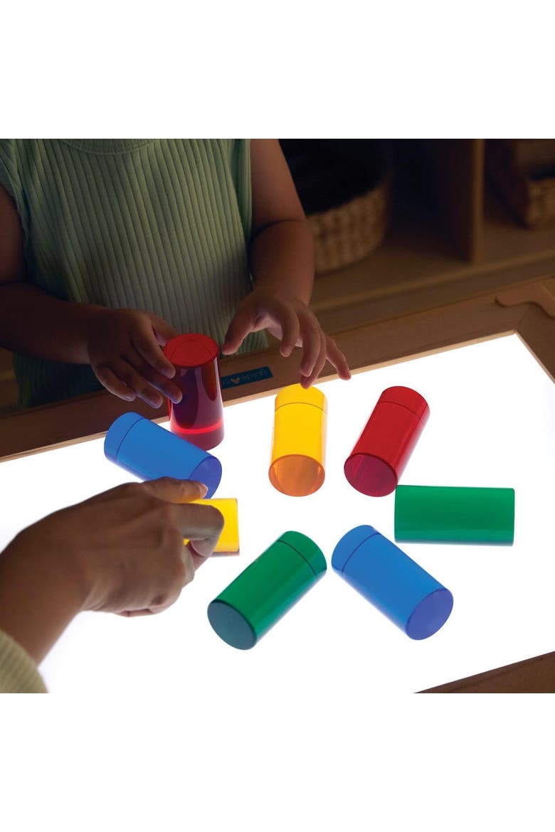 Light and Color Cylinder Set - 8 Pieces, Alternate, color, Multicolored