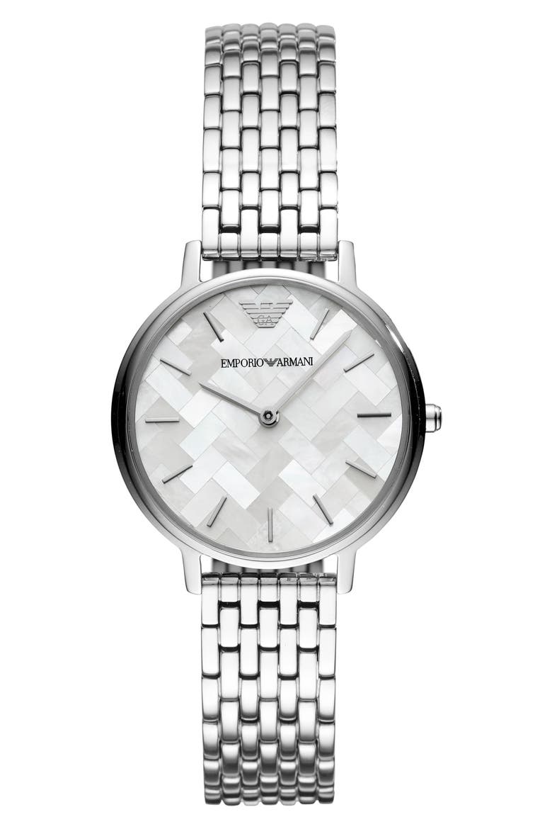 Bracelet Watch, 32mm, Main, color, SILVER