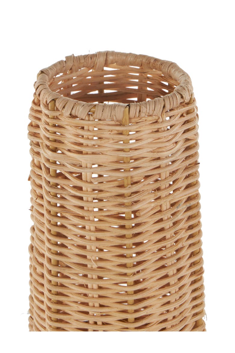 Rattan Vase, Alternate, color, BROWN