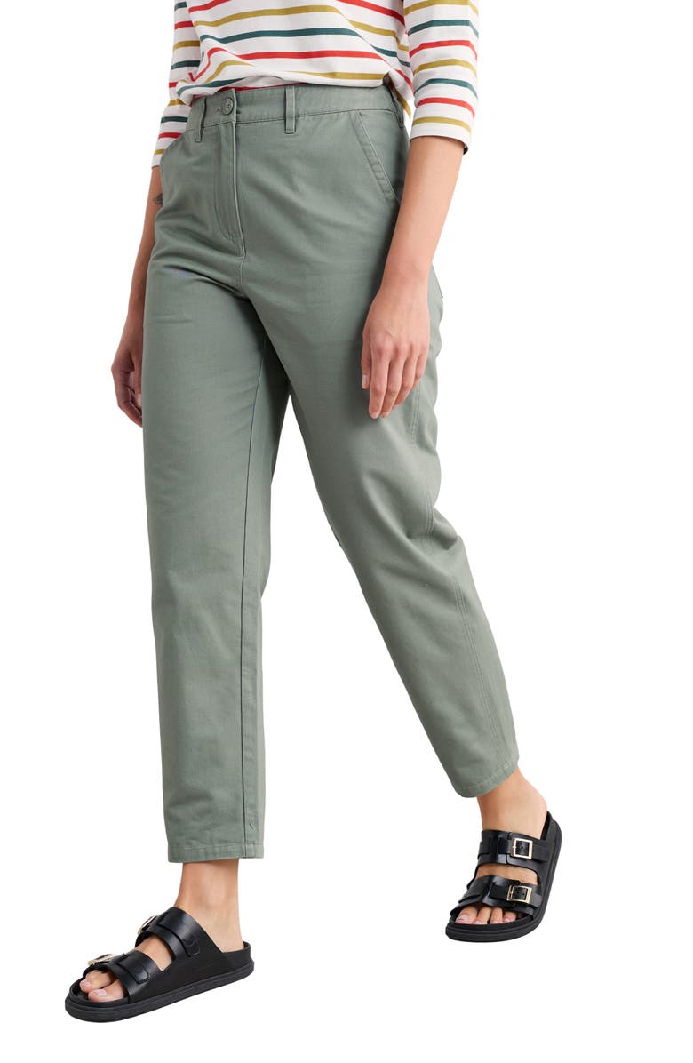 Seasalt Cornwall Mor Path Organic Cotton Ankle Straight Leg Pants, Alternate, color, Balsam