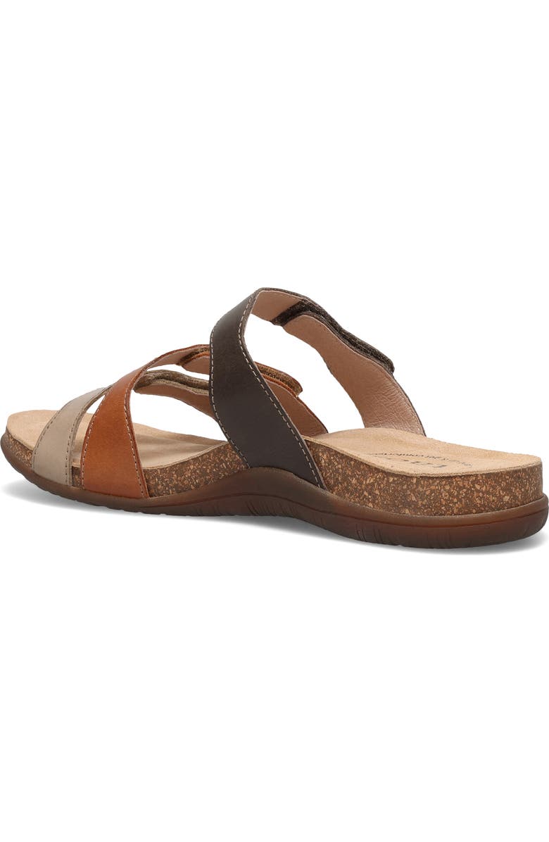 Taos Scribble Slide Sandal, Alternate, color, Brown Multi