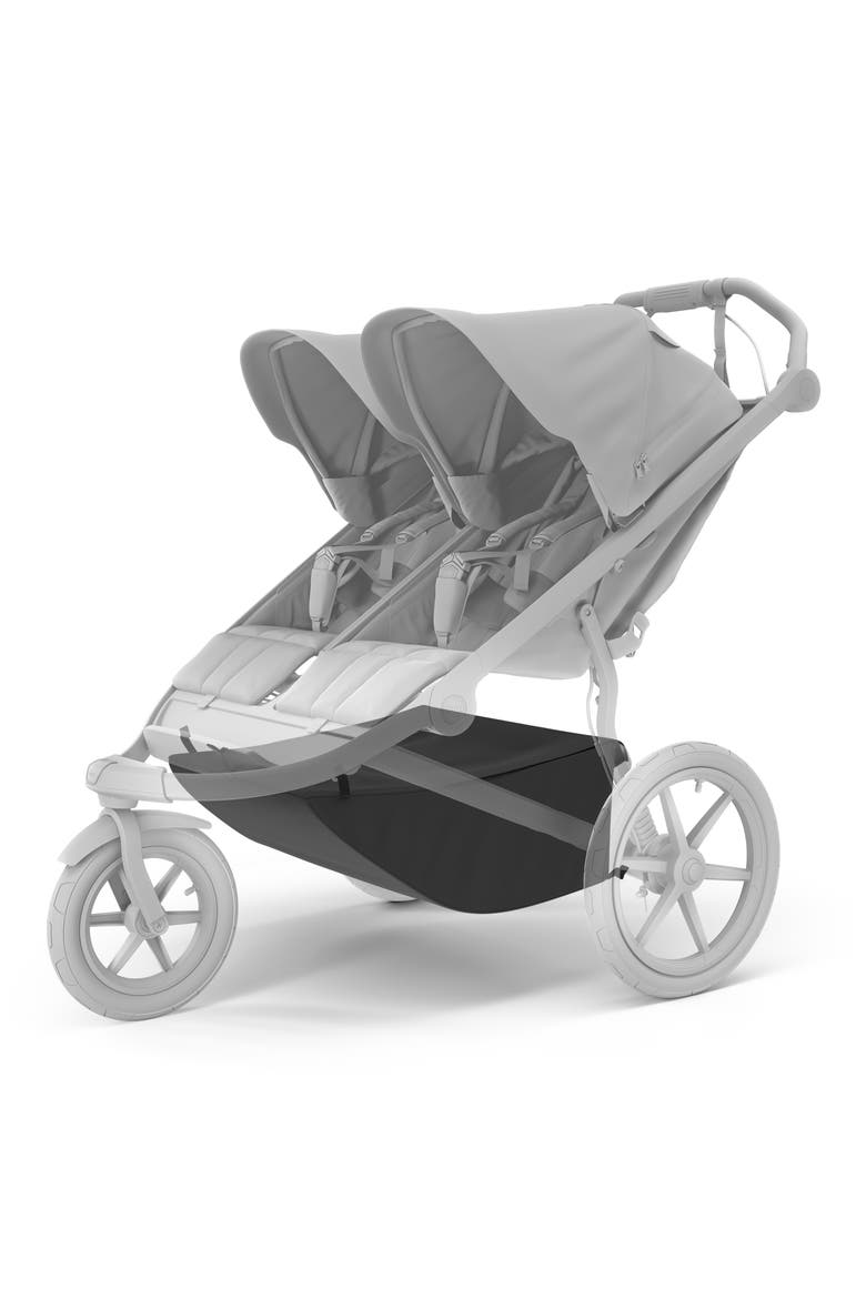 Extended Cargo Basket for Thule Urban Glide Double Stroller, Main, color, BLACK