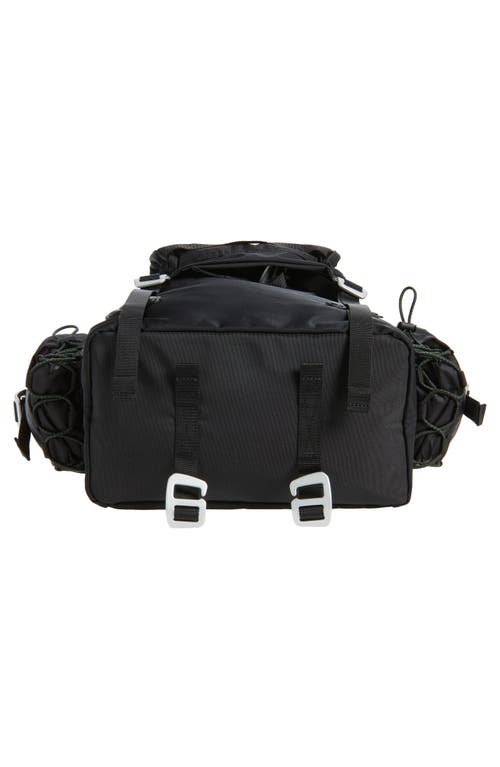Sacai Hike Tech Canvas Backpack In Black