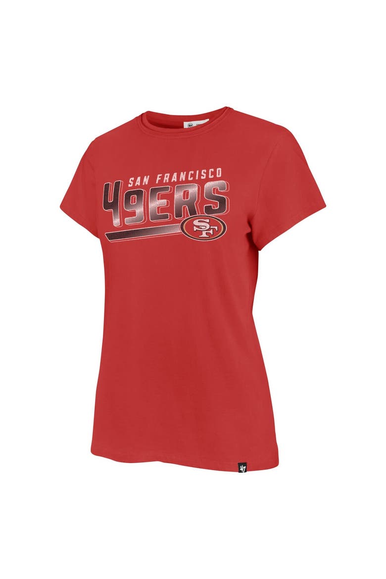 Women's '47 Scarlet San Francisco 49ers Pep Up Frankie T-Shirt, Alternate, color, Scarlet