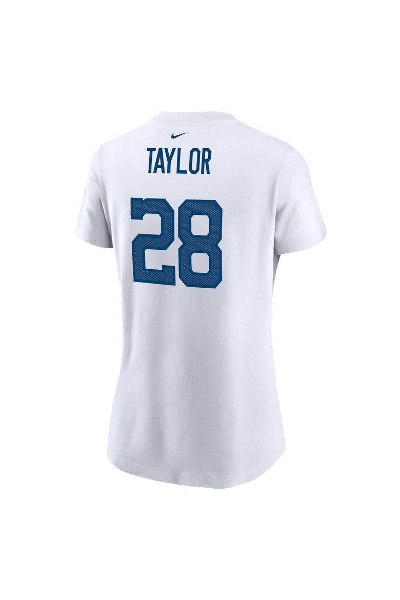 Women's Nike Jonathan Taylor White Indianapolis Colts Player Name & Number T-Shirt, Alternate, color, White