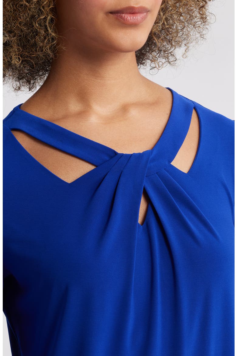 Sleeveless Twist Front Jersey Top, Alternate, color, ROYAL SIGNATURE