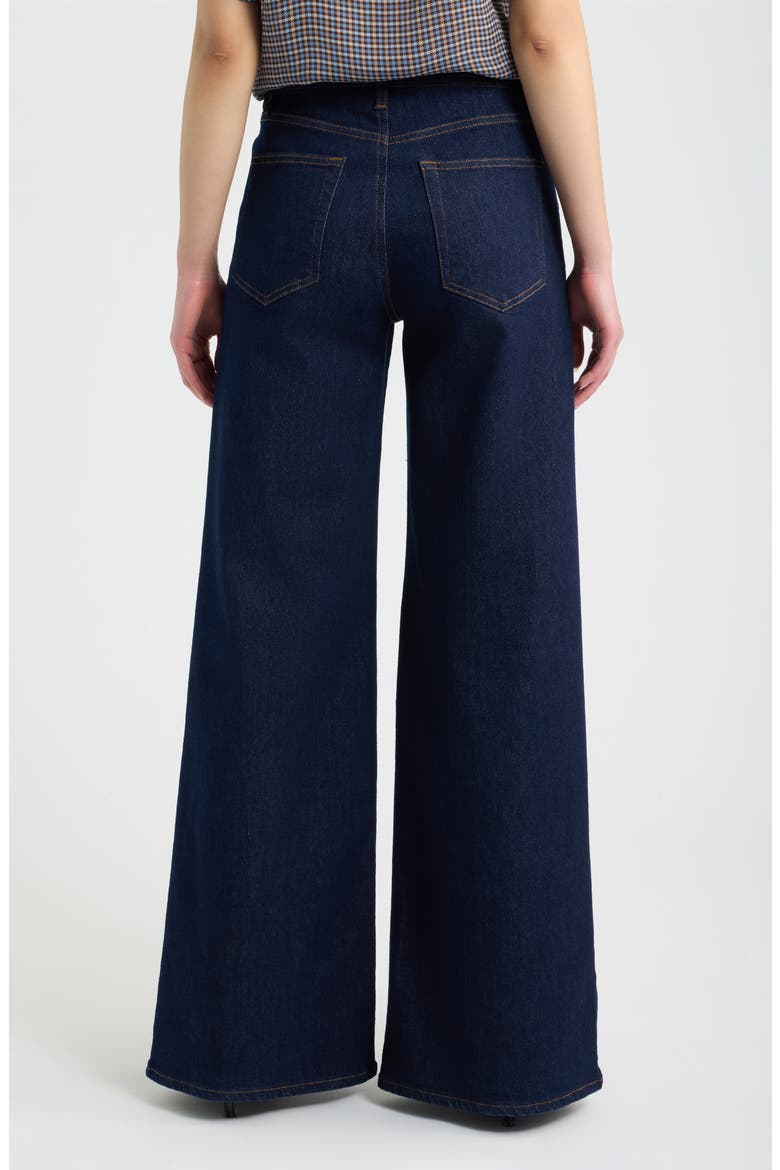 The Palace High Waist Wide Leg Jeans, Alternate, color, RINSE