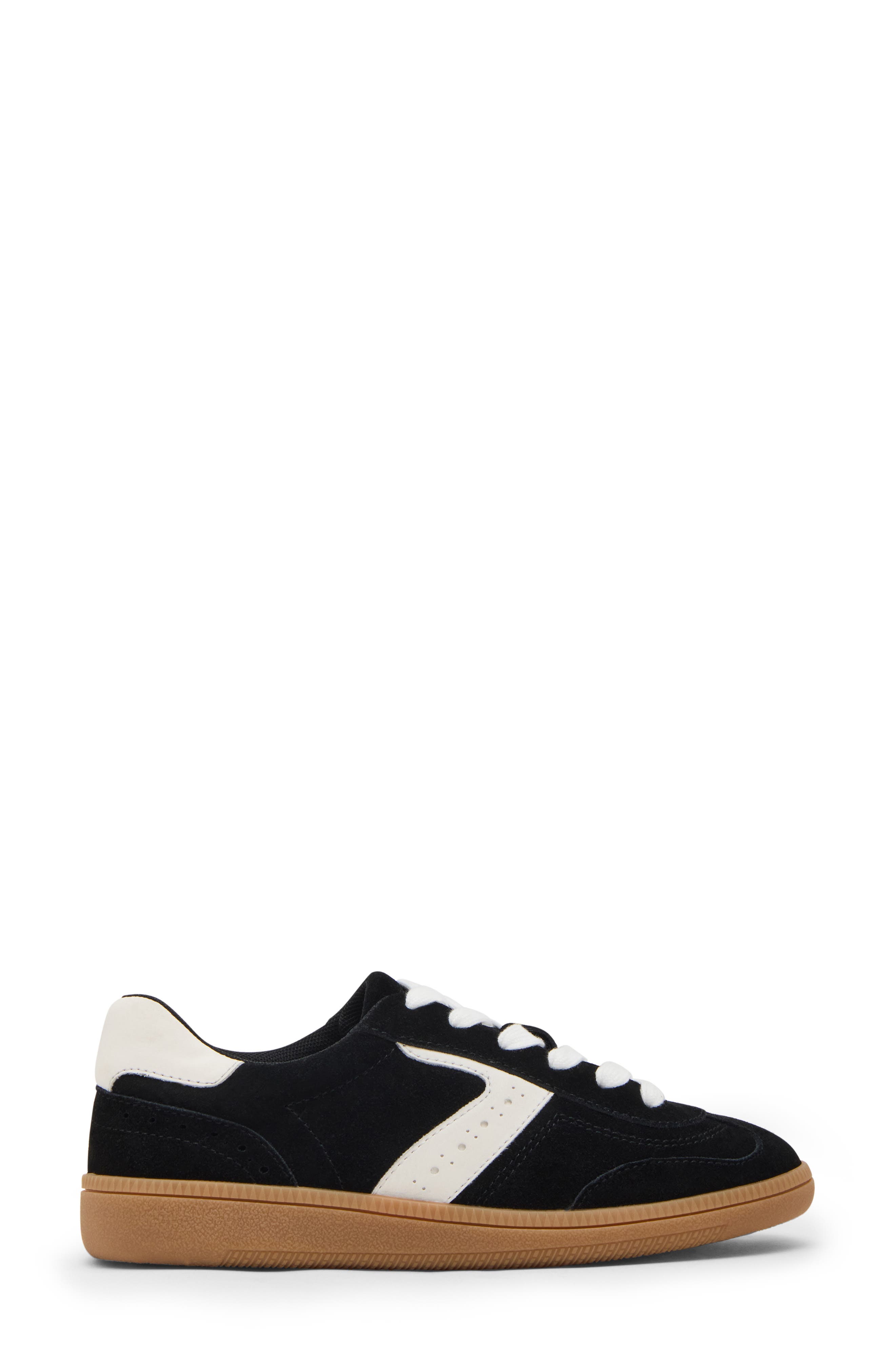 Blondo Remmie Sneaker, Alternate, color, Black Suede