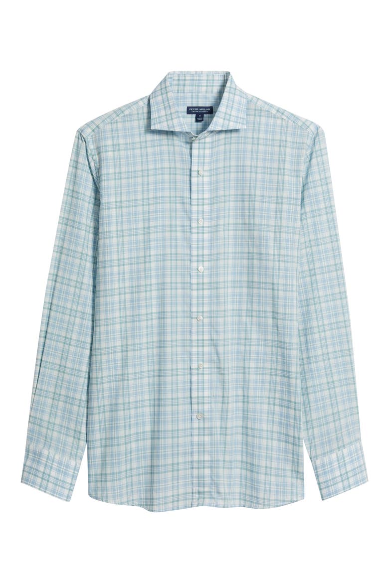 Crown Crafted Tropea Cotton Poplin Button-Up Shirt, Alternate, color, LIGHT WILLOW