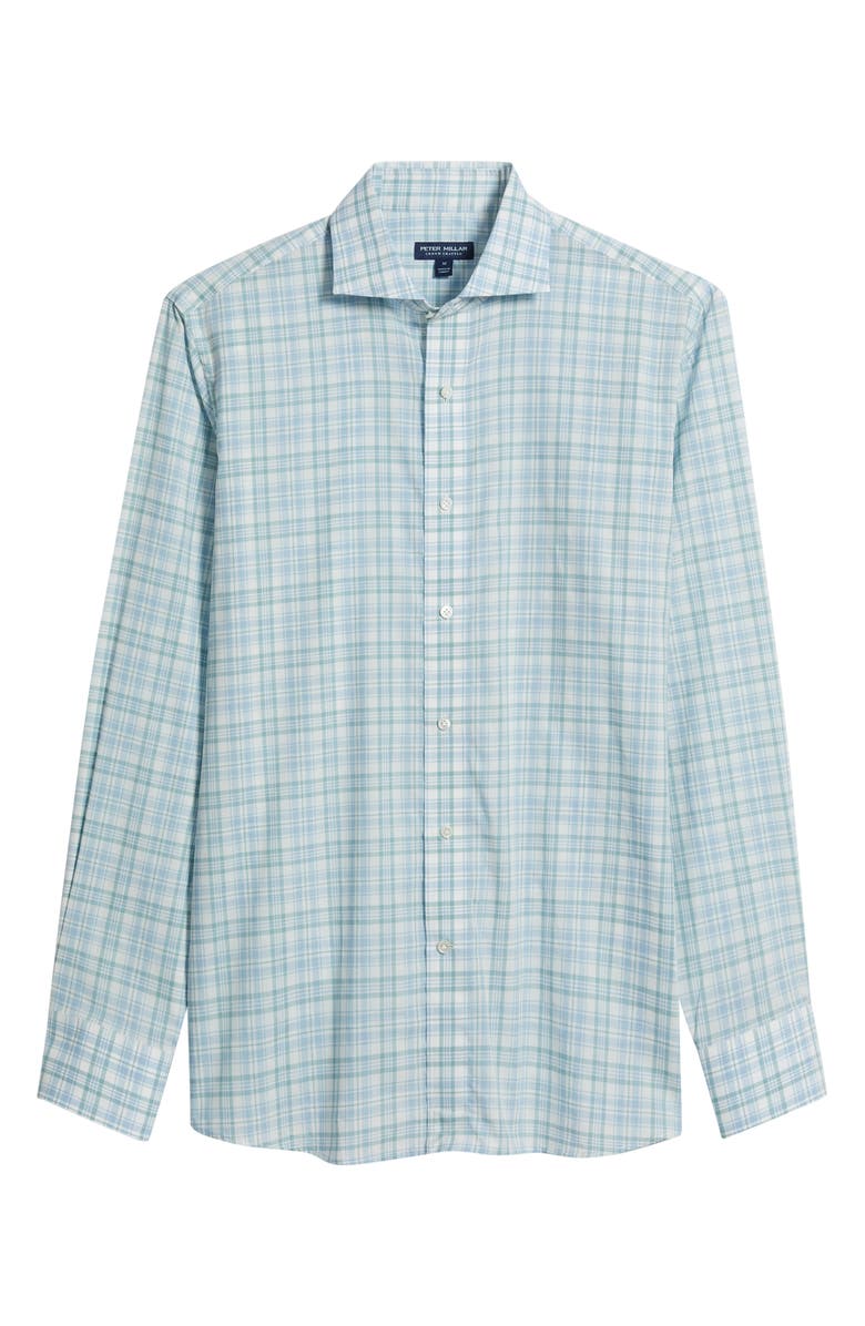 Peter Millar Crown Crafted Tropea Cotton Poplin Button-Up Shirt, Main, color, 