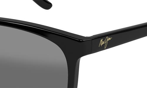 Shop Maui Jim Rose Ocean 57mm Gradient Polarized Cat Eye Sunglasses In Black