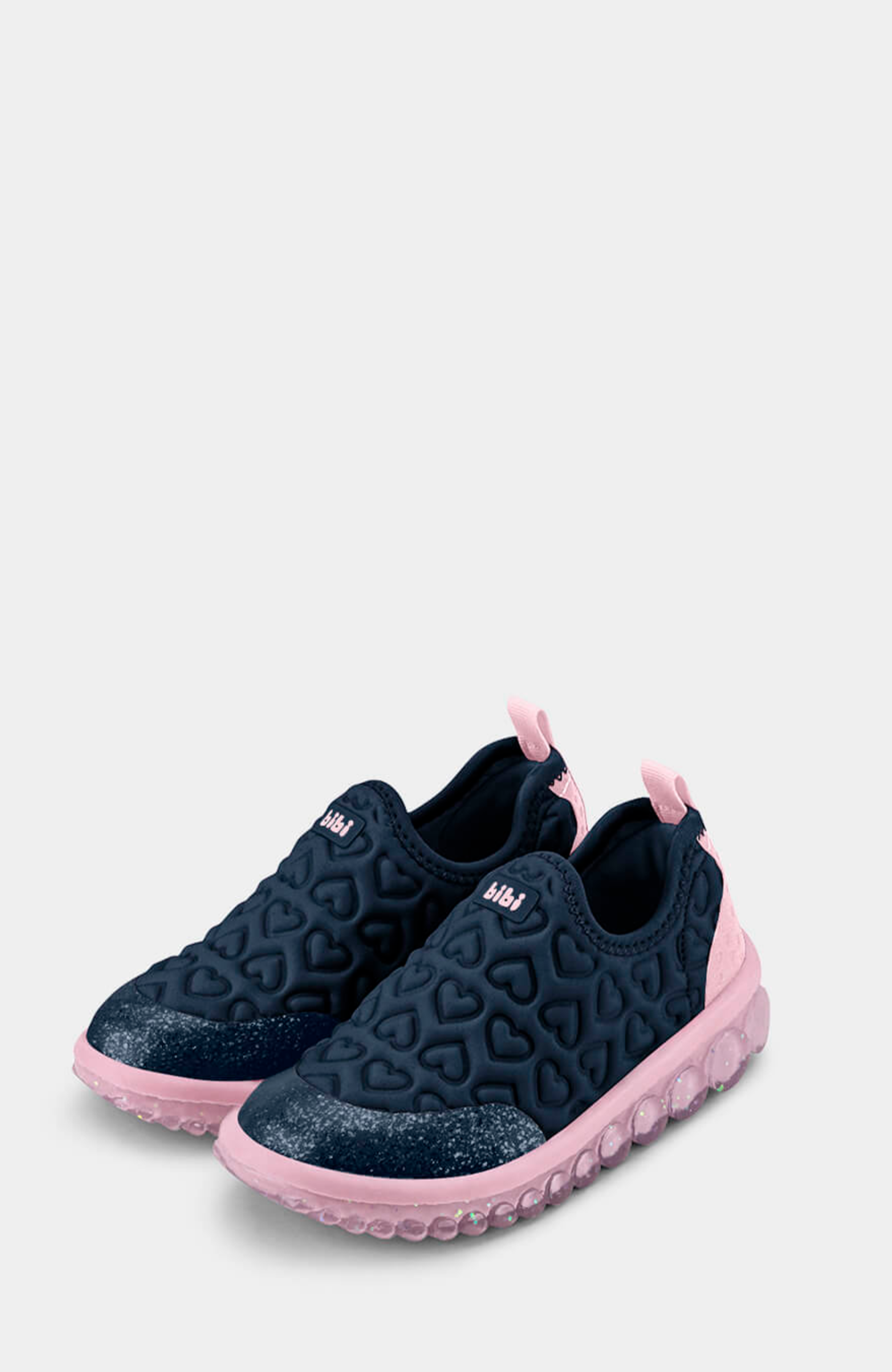 Girls Roller Hearts 2.0 Everyday School Sneaker, Alternate, color, Navy Pink
