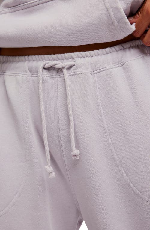 Free People Slow It Down Cotton Blend Joggers In Animal Print