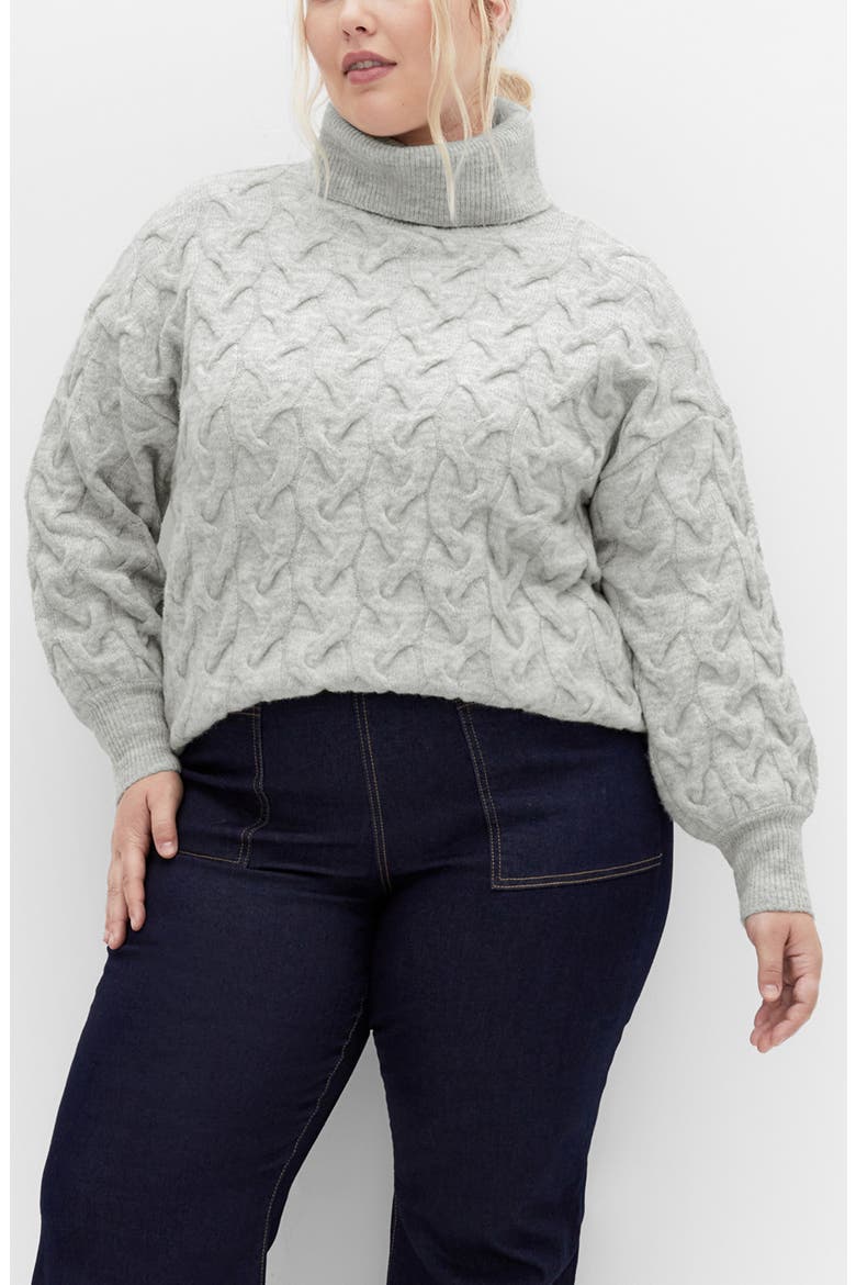 Kaliyah Turtleneck Sweater, Main, color, GREY