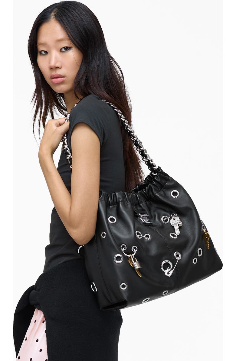 Marc Jacobs The Grommet Charm Cristina Leather Tote, Alternate, color,