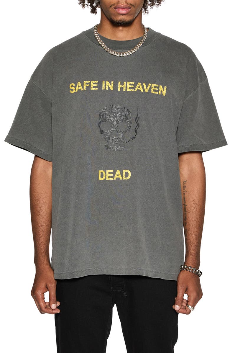 Ksubi Dead Ekcess Oversize Graphic T-Shirt, Main, color, 
