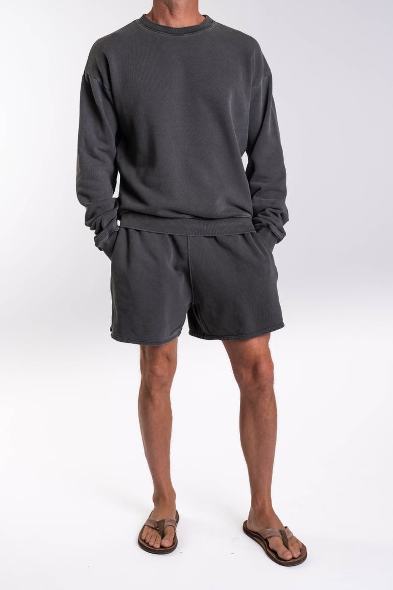 Gender Inclusive French Terry Day Short, Alternate, color, Sea Grey