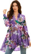 Roaman's Hand Crinkled Fit And Flare Tunic