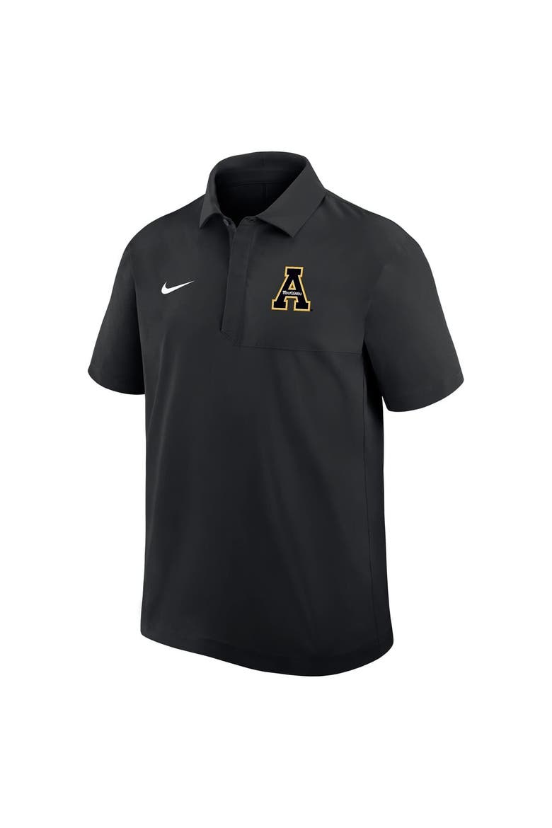 Men's Nike Black Appalachian State Mountaineers 2025 Sideline Polo, Alternate, color, Black