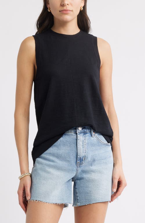 Shop Caslonr Caslon(r) Sleeveless Cotton Blend Crewneck T-shirt