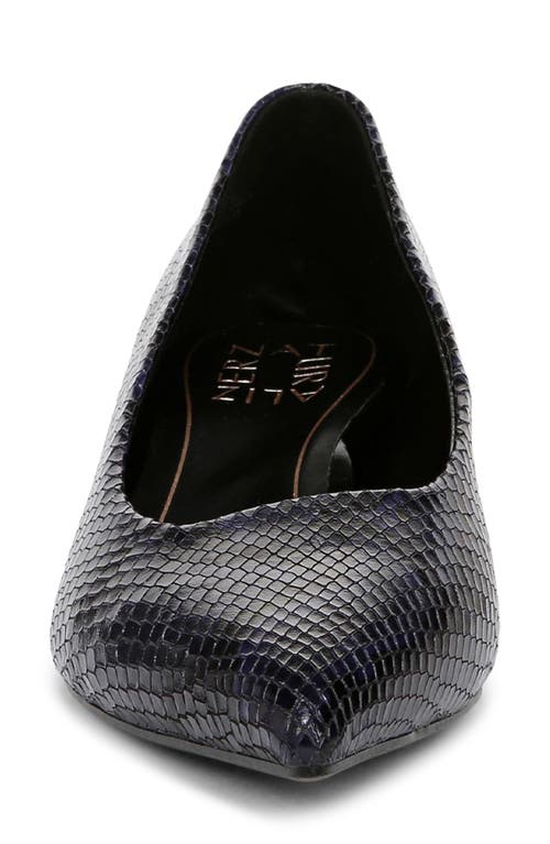 Naturalizer Natalia Kitten-heel Pointed Toe Pumps In Blue