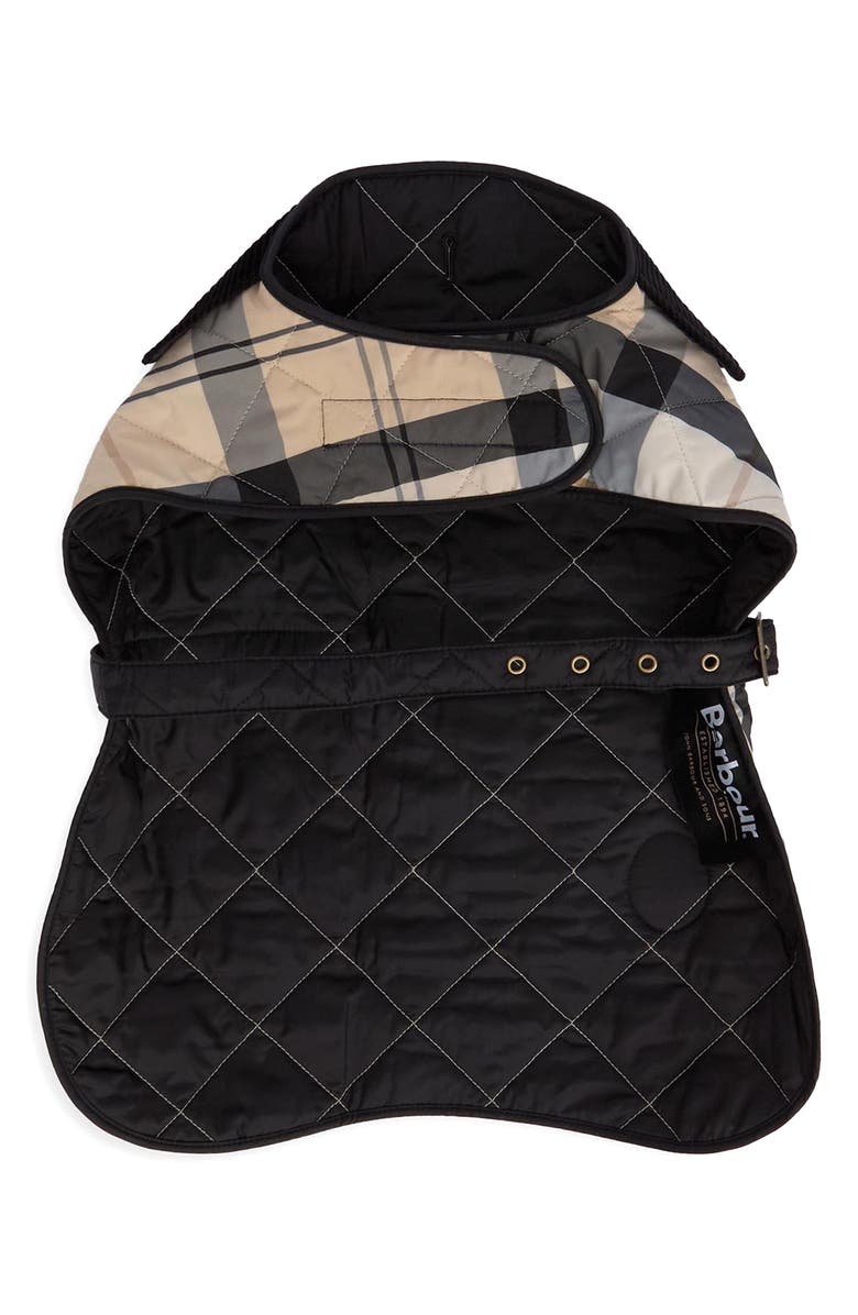 Barbour Quilted Tartan Dog Coat, Alternate, color,