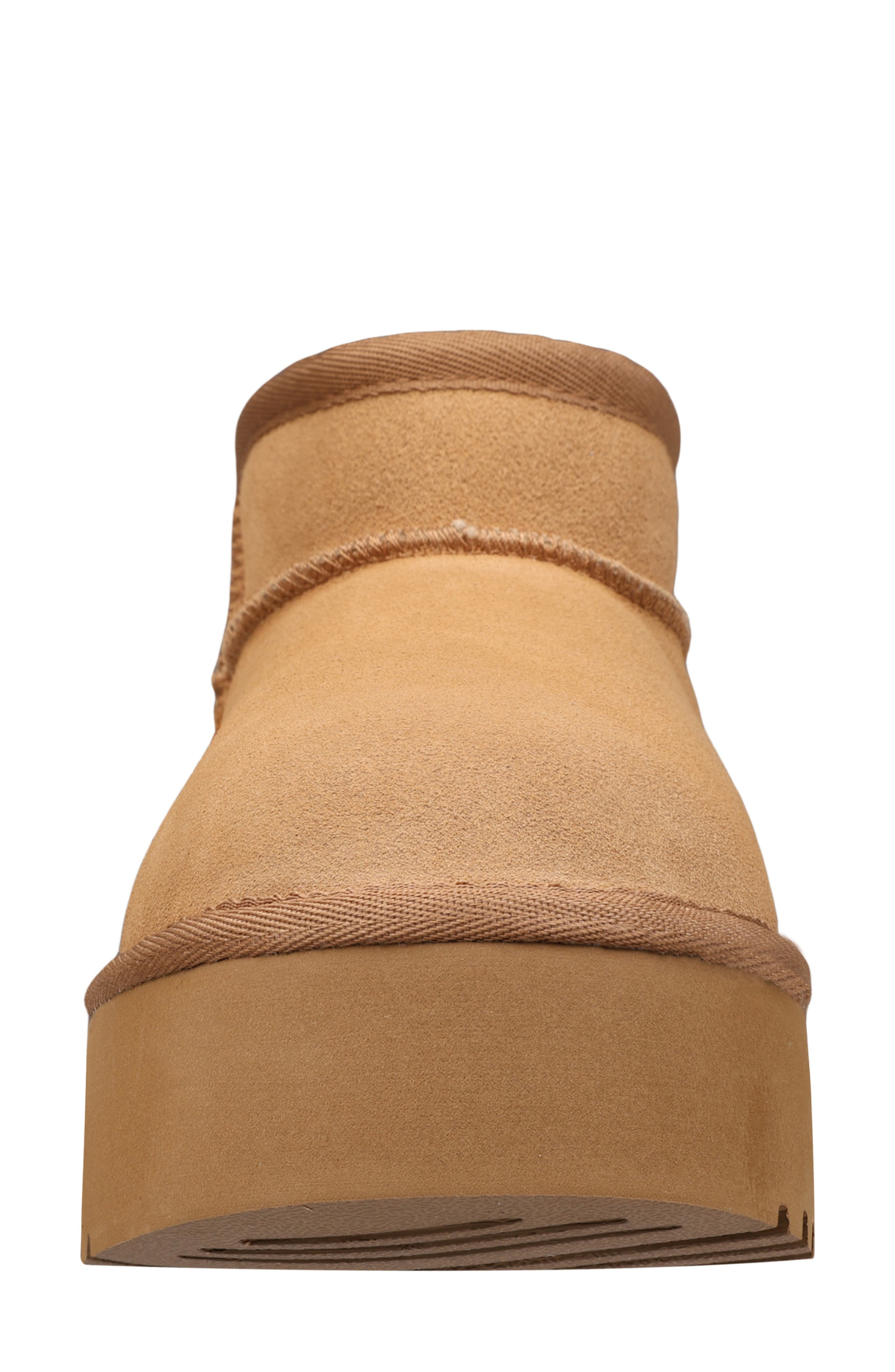 Mykos Suede Faux Fur Lined Boot, Alternate, color, Tan/ Rust