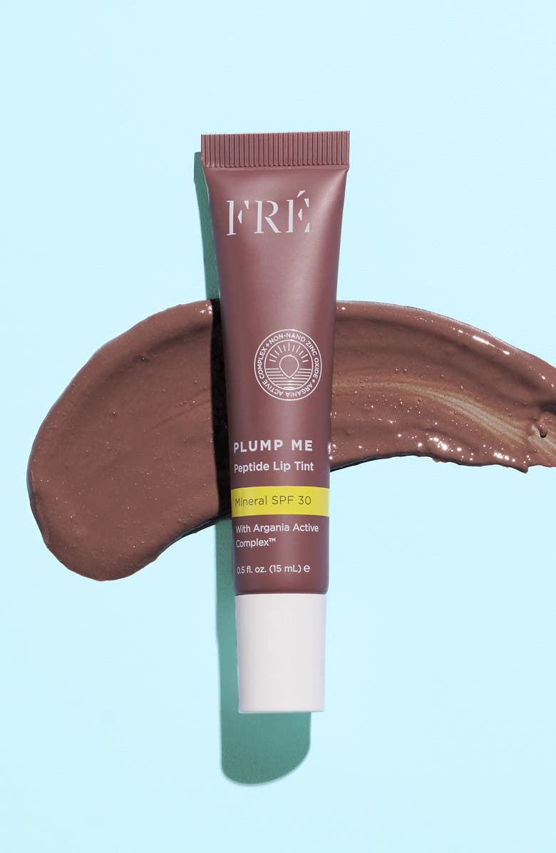 FRÉ Skincare PLUMP ME Peptide Lip Tint Mineral SPF 30, Alternate, color, Cassis (Deep Purple)