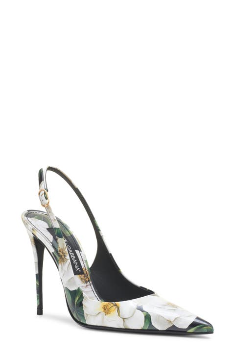 Gardenia Print Slingback Pump (Women)