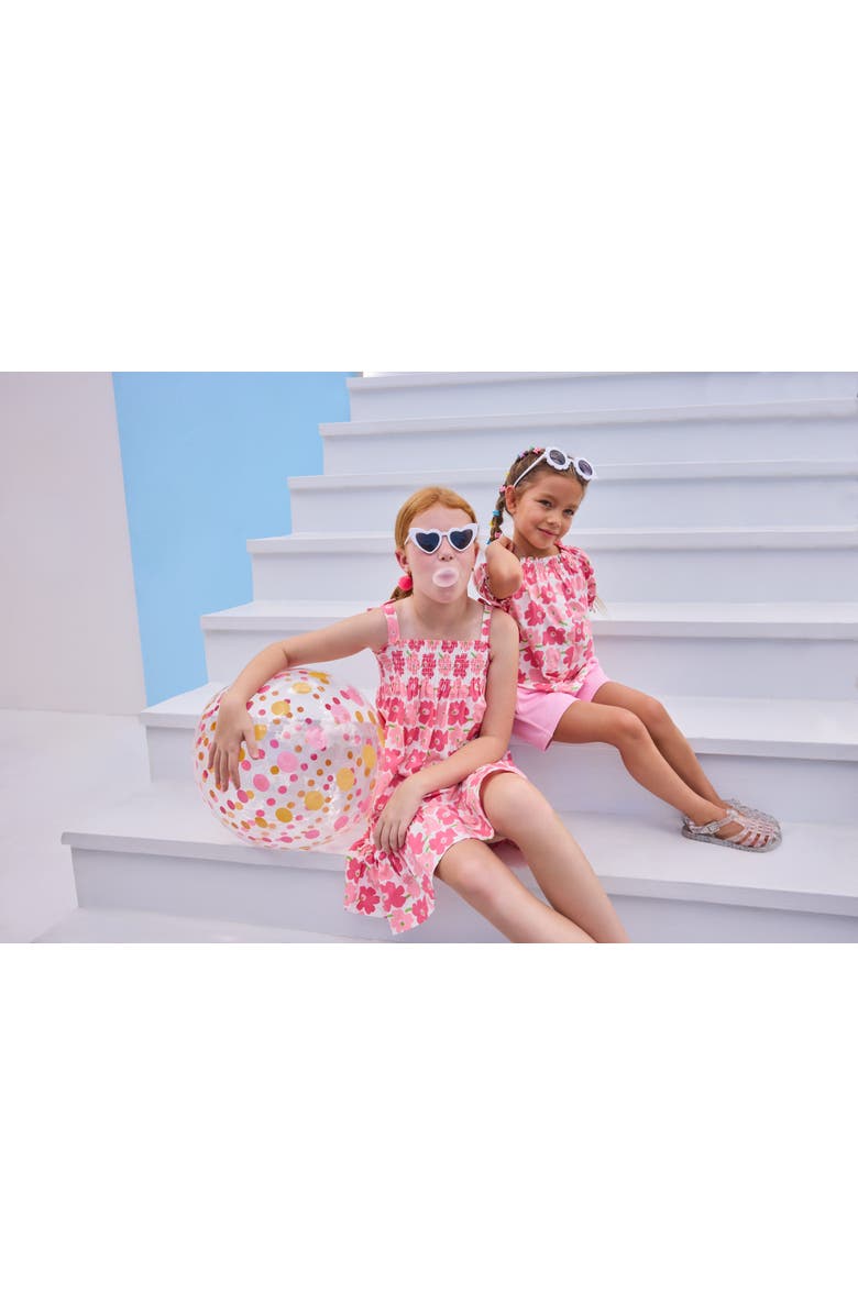 BISBY Kids' Floral Millie Top, Alternate, color, Piccadilly Pinks