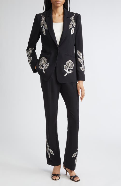 Cinq À Sept Cinq A Sept Karlie Metallic Paisley Blazer In Black